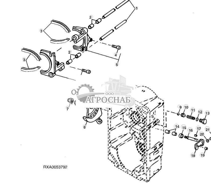 Speed Shifters and Shifter Shafts, 12-Speed Syncro or 24-Speed PowrSync™ 